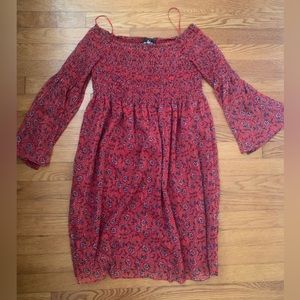 Sam Edelman off the shoulder smocked mini dress